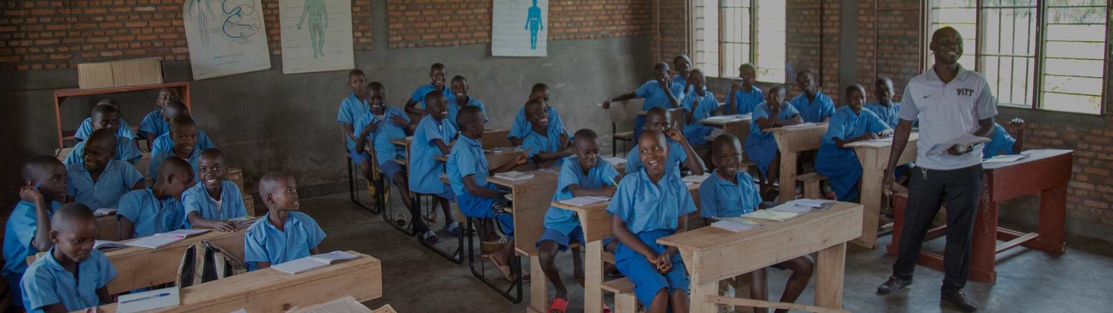 A full classroom at Kwizera Academy